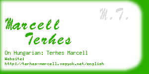 marcell terhes business card